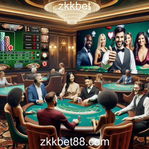 Experimente a Emoção do Cassino Ao Vivo no zkkbet